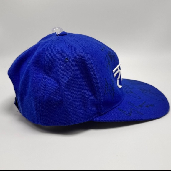 NFL Players Association Signed Blue w White Adjustable Strapback Players Inc Hat - Picture 15 of 16